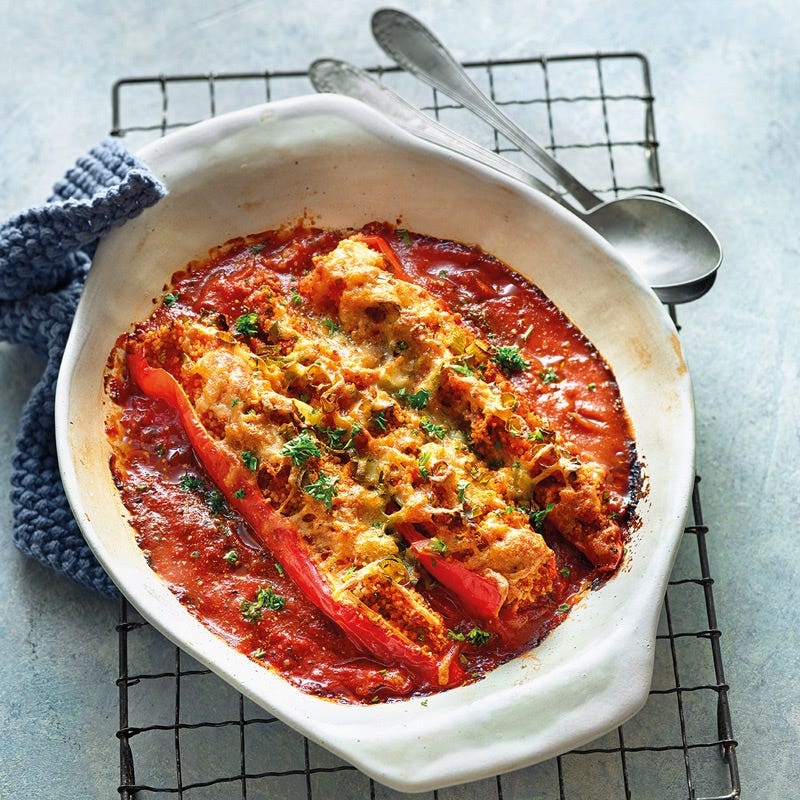 Gefüllte Spitzpaprika mit Couscous