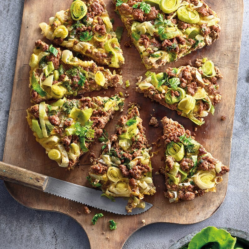 Tatar-Lauch-Frittata mit Kerbel