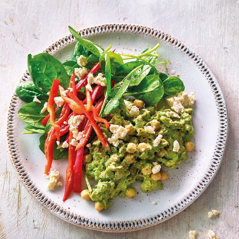 Herzhaftes Porridge mit Kichererbsen