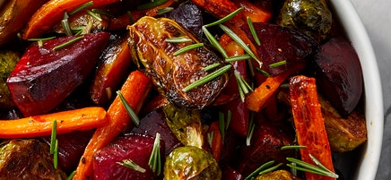Roasted Beets, Carrots & Brussels Sprouts