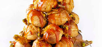 Sapin de Noël aux choux à la crème