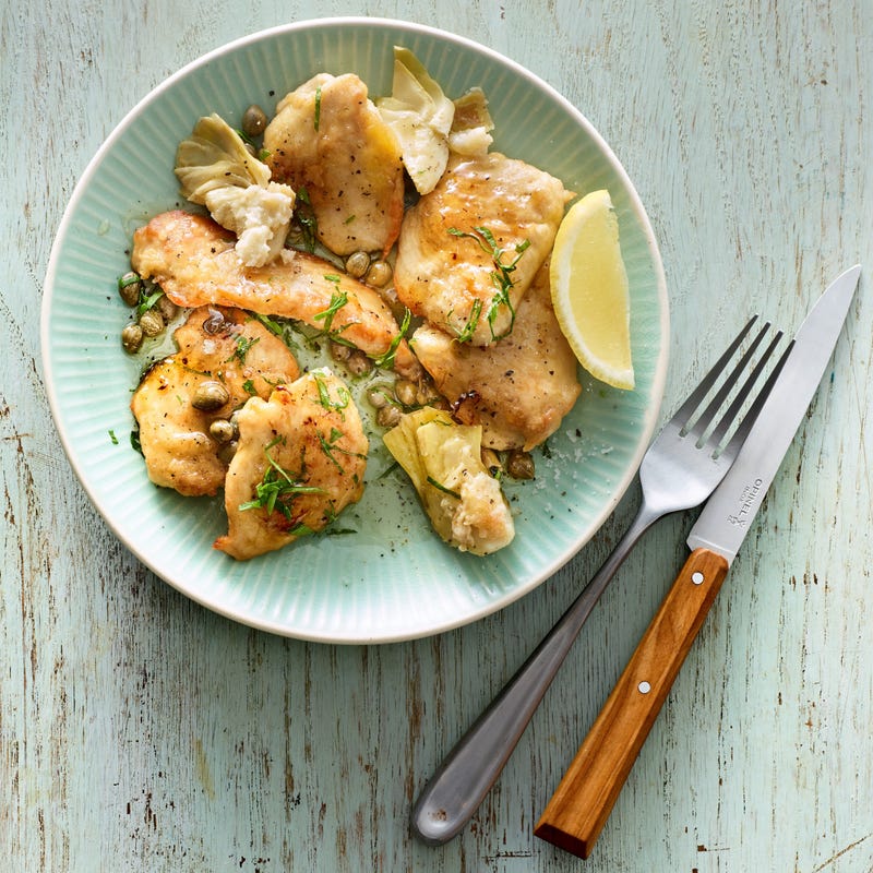 Photo de Piccata de poulet aux artichauts et aux câpres prise par WW