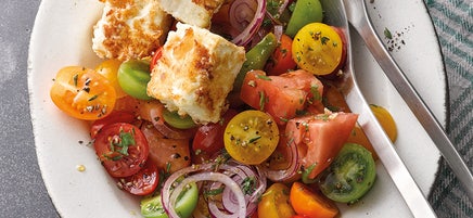 Tomaten-Schafskäse-Salat