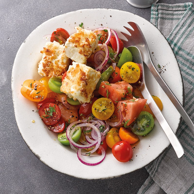 Tomaten-Schafskäse-Salat