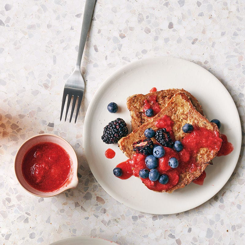 French Toast mit Erdbeersauce
