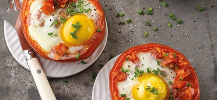 Gefüllte Tomaten mit Ei