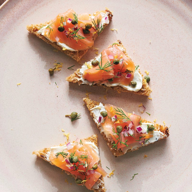 Geräucherte Lachshäppchen