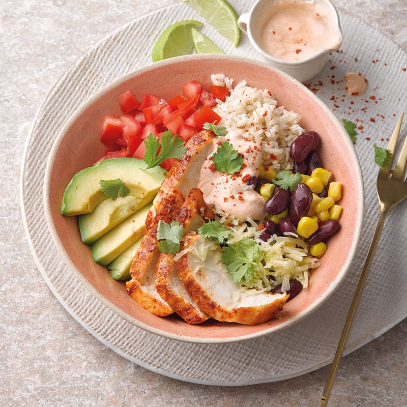 Mexikanische Chickenbowl