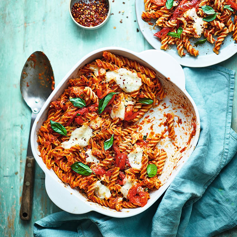 ViktVäktarna - Pastagratäng med rostad tomat och paprika