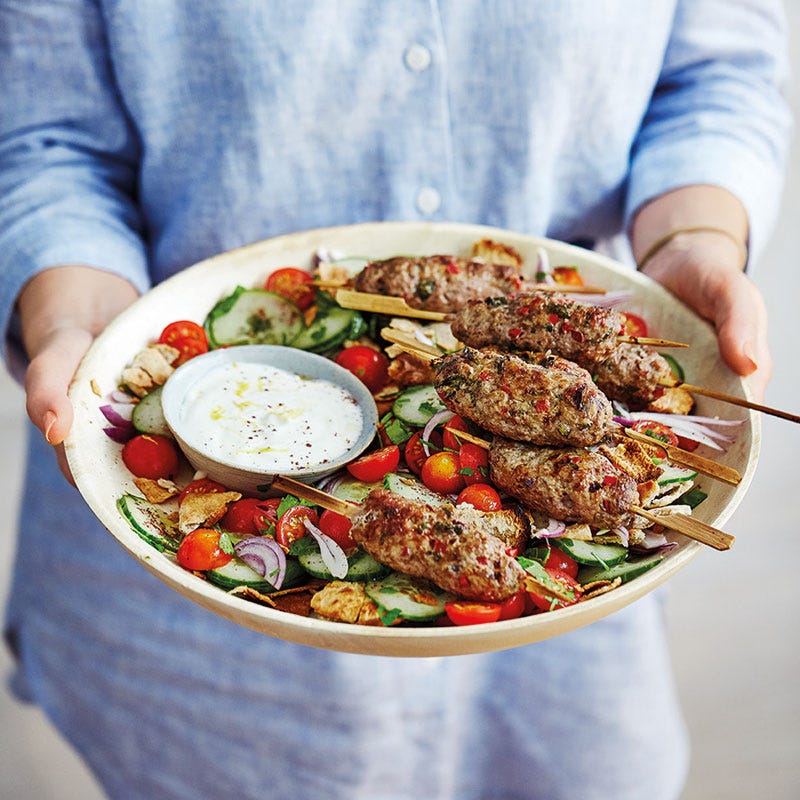 Köfte mit Fattoush-Salat