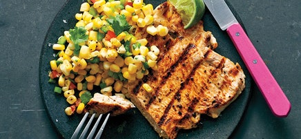 Escalope de dinde Tex Mex et salade de maïs