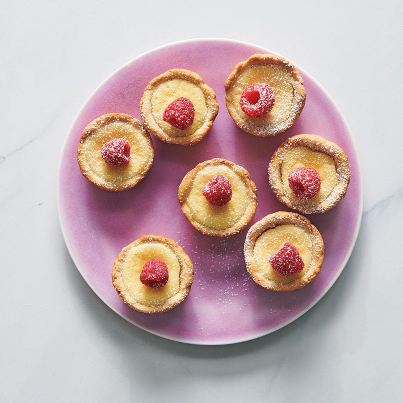 Törtchen mit Orangencreme