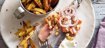 Matjes „Hausmannsart“ mit Kartoffelsticks
