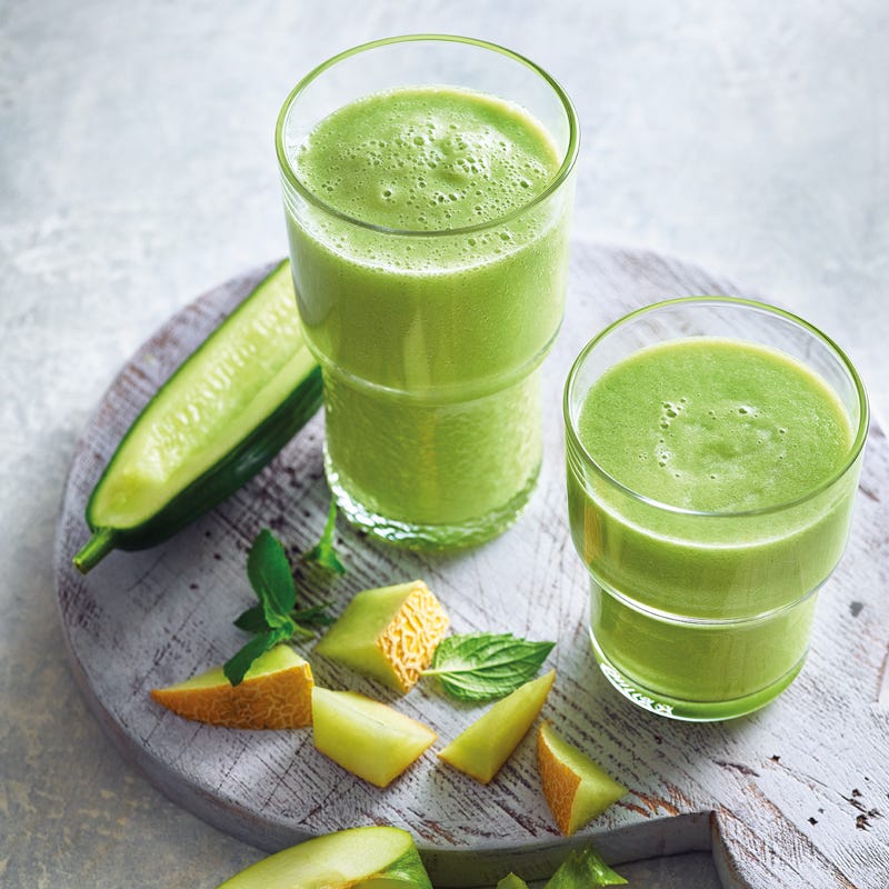 Melonen-Gurken-Apfelsmoothie