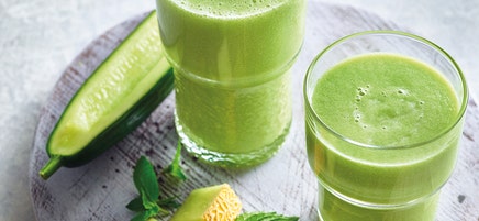 Melonen-Gurken-Apfelsmoothie
