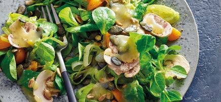 Feldsalat mit Kartoffeldressing