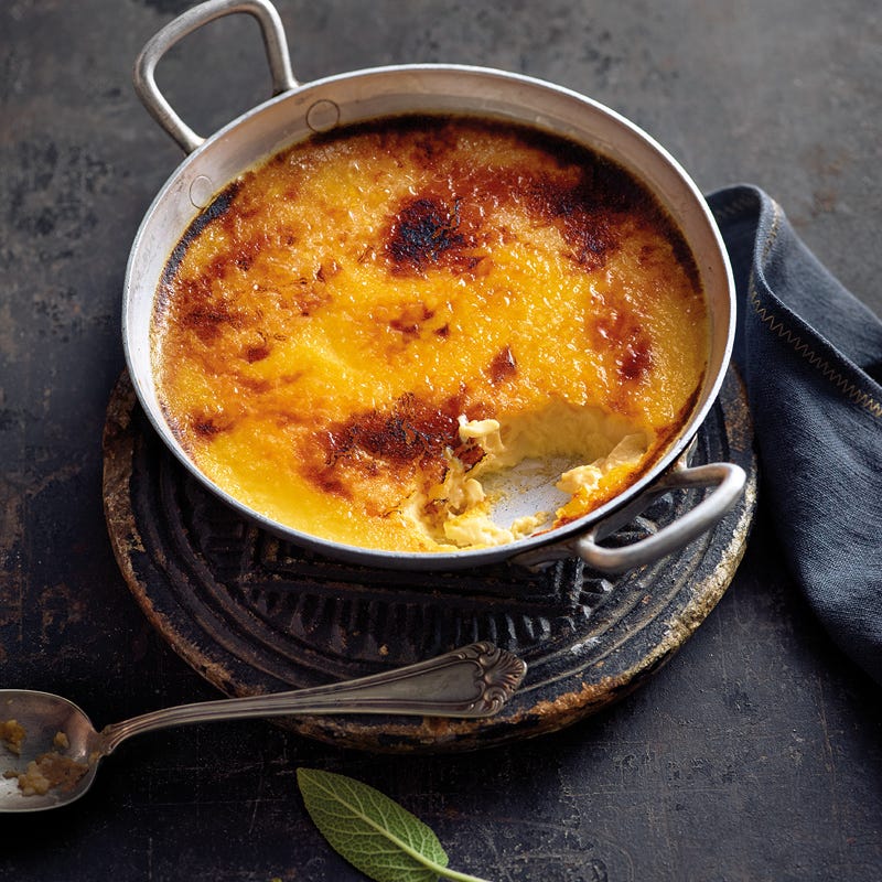 Salbei-Crème-Brûlée