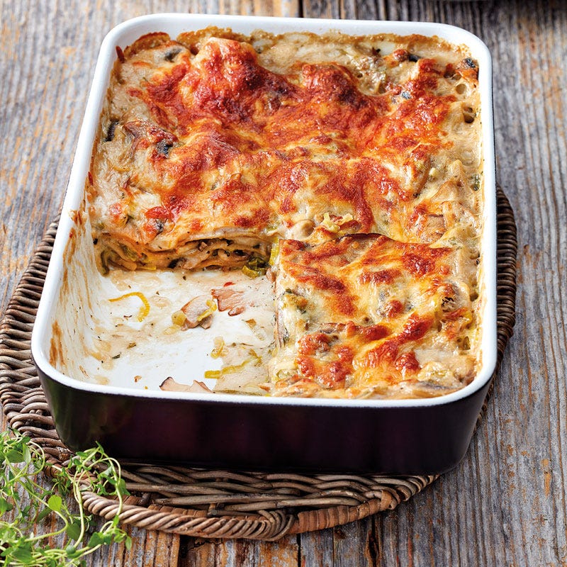 Cremige Pilzlasagne