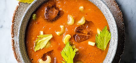 Virgin Mary gazpacho