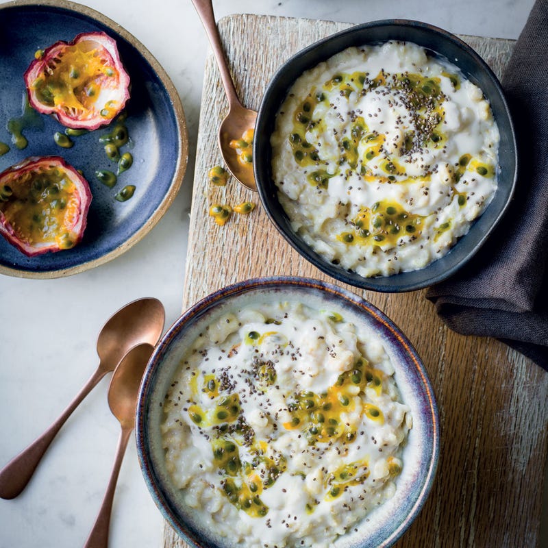 Porridge noix de coco et graines de chia