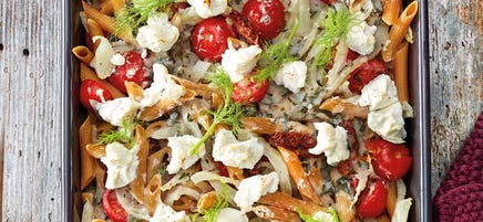 Fenchel-Nudel-Auflauf mit Ricotta