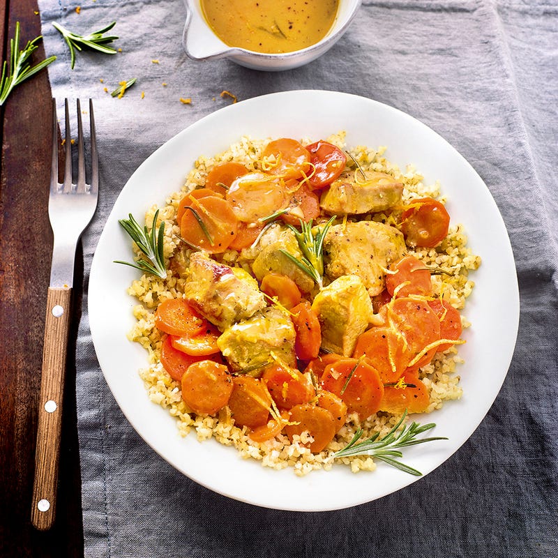 Sauté de veau, orange et romarin