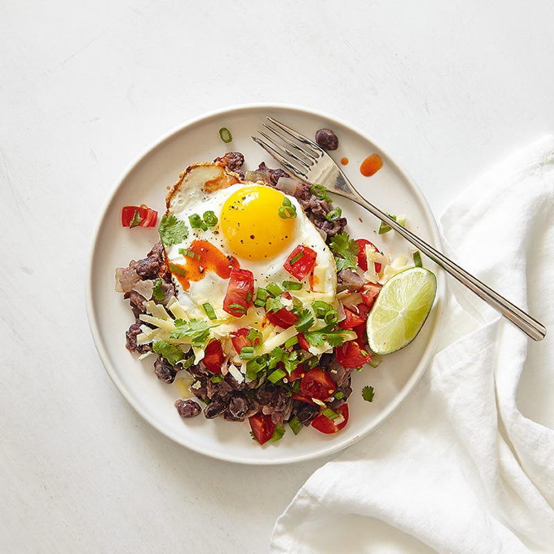 Photo of Mexican-style black beans & eggs by WW