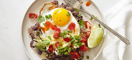 Mexican-style black beans & eggs