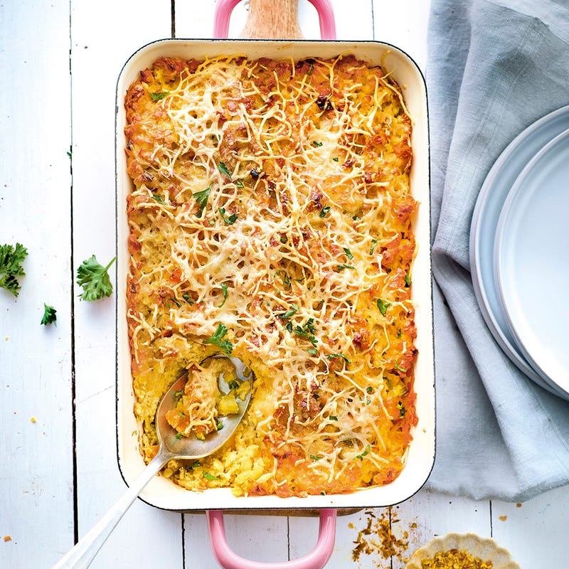 Gratin de lentilles au curry
