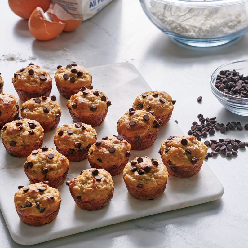 Mini-muffins banane et pépites de chocolat