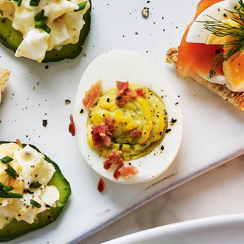 Photo of Blue cheese & bacon devilled eggs by WW