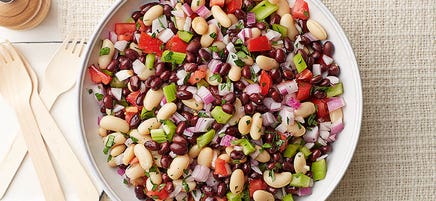 Cannellini & black bean salad