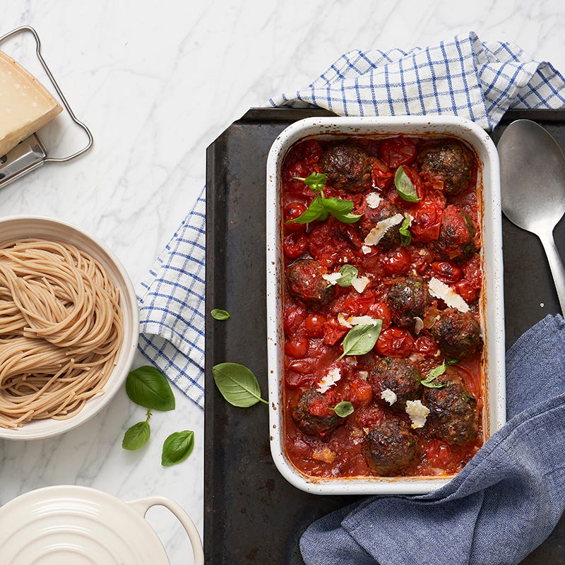 ViktVäktarna - Citron- och vitlöksdoftande köttbullar i tomatsås