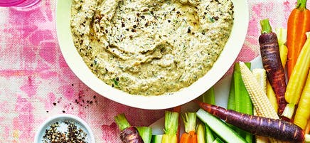 Crudités med broccolidippa