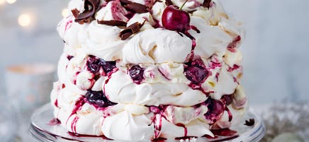 Black forest pavlova