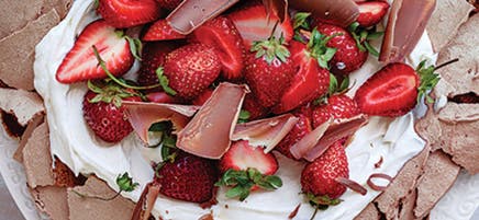Chocolade pavlova