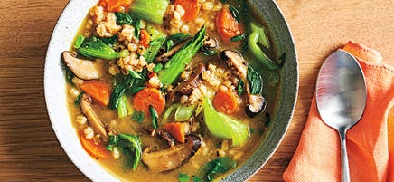 Mushroom barley soup