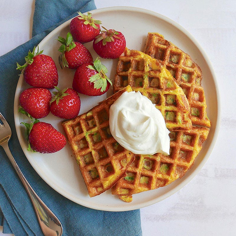 Photo of Waffle-Iron Zucchini Omelet by WW