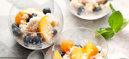 Fruits rafraîchis au granité de cidre