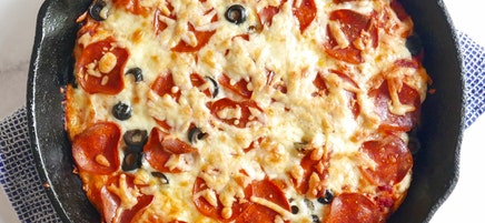 Pepperoni pizza bubble-up