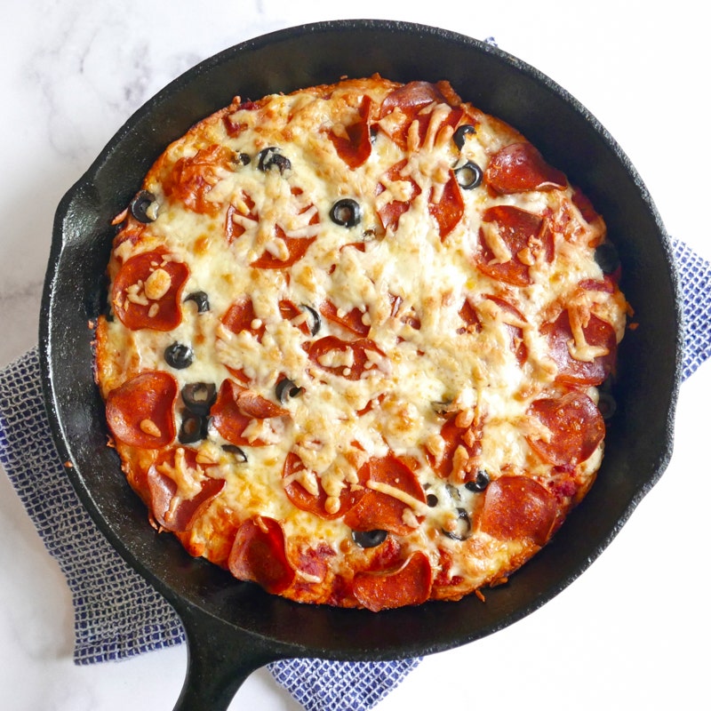 Pepperoni pizza bubble up