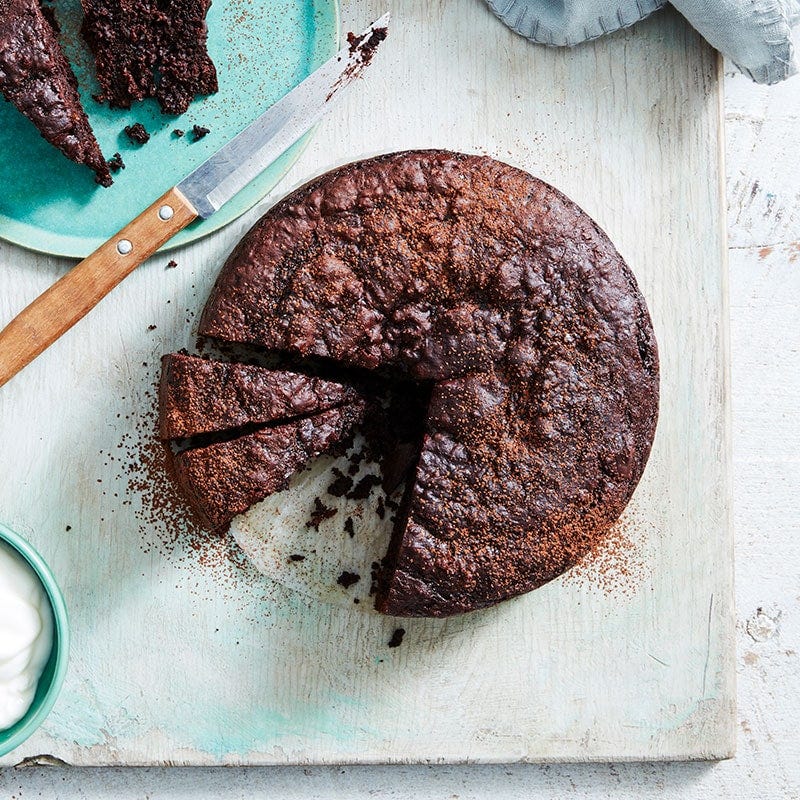 Chocolate avocado cake