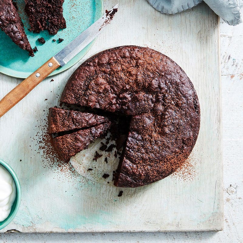 Chocolate avocado cake