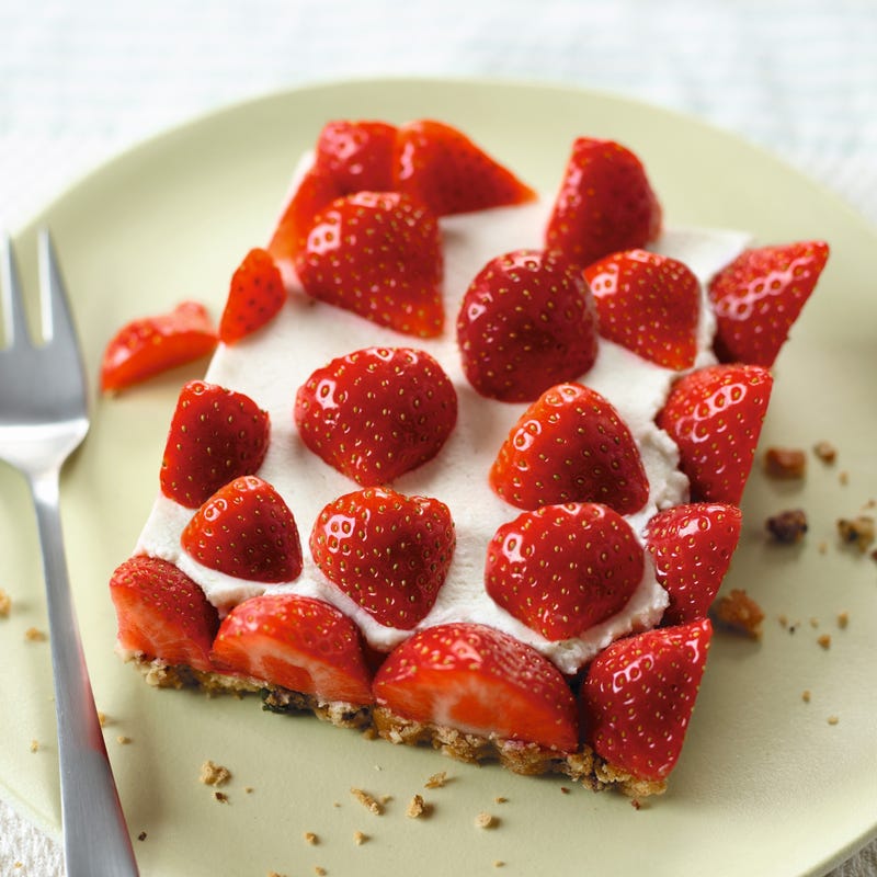 Foto van Aardbeien-yoghurttaartje door WW