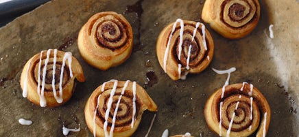 Kaneelrolletjes met glazuur