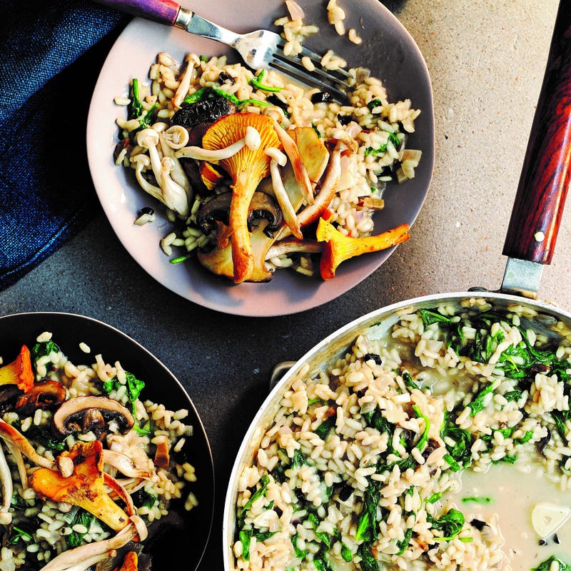 Photo de Risotto aux champignons et épinards prise par WW