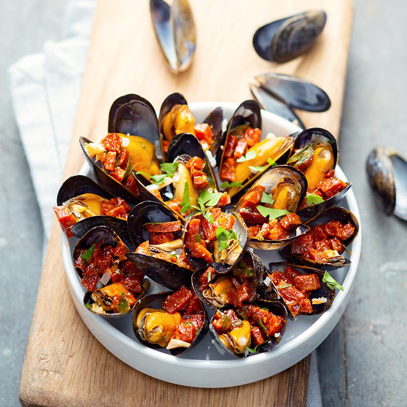 Photo de/du Tapas de moule au chorizo par WW