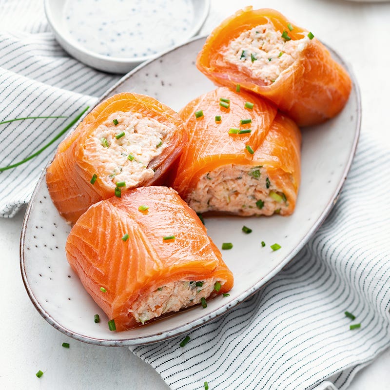 Photo de/du Roulés aux deux saumons par WW