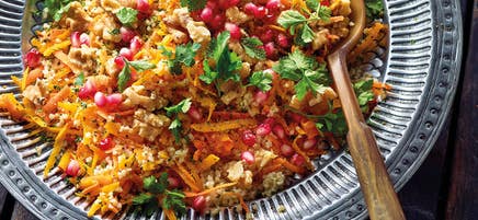 Salade de couscous à la courge et aux noix