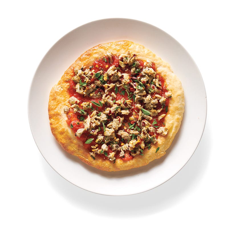 Baukasten Pizza Muscheln und Chili